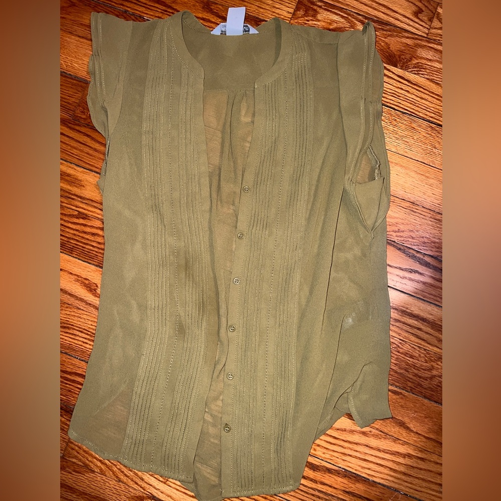 Pretty Chartreuse Blouse